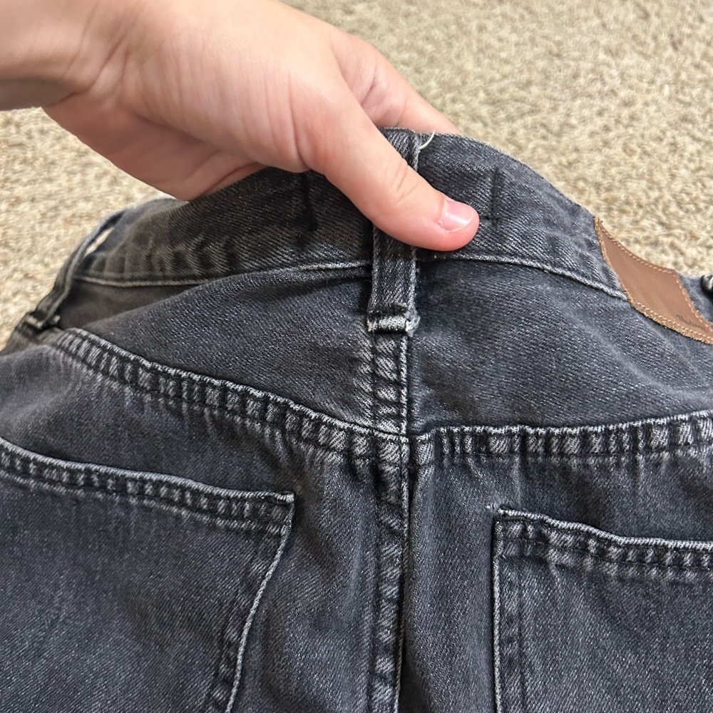 Madewell The Perfect Summer Black Washed Denim Jeans 100% Cotton Women's Size 26 - Picture 9 of 10